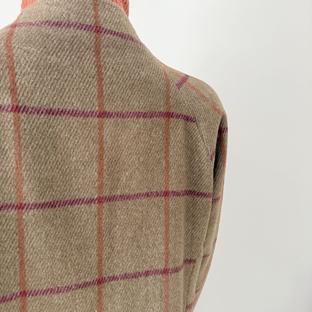 La Fee Maraboutee Wool Blend Windowpane Coat - Picture 7 of 12